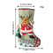 Christmas Stockings Set Santa Snowman Plush For Navidad Sock Christmas Ornament Candy Gift Bag Part 6
