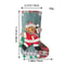 Christmas Stockings Set Santa Snowman Plush For Navidad Sock Christmas Ornament Candy Gift Bag Part 7