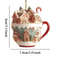 Acrylic Coffee Cup Ornament Christmas Tree Pendant Decoration 2D Art Keychain Snow House Pendant Fo 8