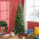 Unlit Pencil Christmas Tree Slim Holiday Decor Space Saving Artificial Green Tree For Small Rooms A 0