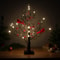 Vintage Glowing Tree Lighted Mini Birch Cardinals Table Decor Christmas Red Bird Tree Light Festiva 4