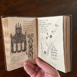 Authentic Indiana Jones Grail Diary : Retro Spiral Notebook & Notepad – A Hot Gift for True Fans