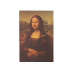 Vintage Mona Lisa's Kraft Paper Poster for Home Decor - Retro Wall Sticker featuring Leonardo Da Vinci's Iconic Smile