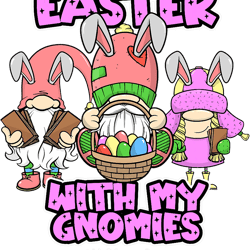 Easter With My Gnomies Librarian Gnome Easter, Png, Png For Shirt, Png Files For Sublimation, Digital Download, Printabl