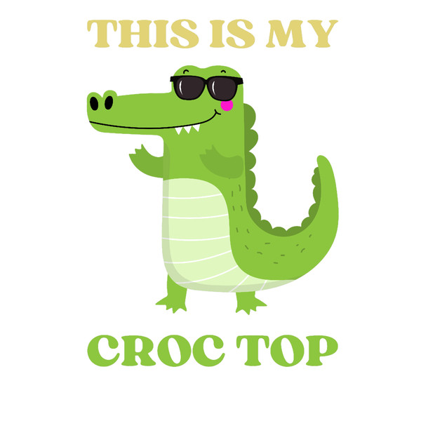 This Is My Croc Top Funny Crop Top Joke.png