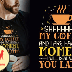 no coffee no talkee retro tshirt design design 82