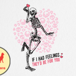skeleton valentines quote sublimation design 30