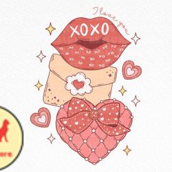 retro valentine love png sublimation design 96