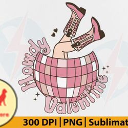 howdy valentine png retro disco ball design 109