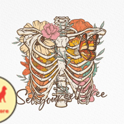 vintage flower skeleton png sublimation design 35