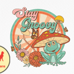 vintage flower groovy png sublimation design 43