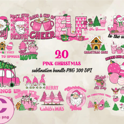 20 Pink Christmas Png, Christian Christmas Svg, Christmas Design, Christmas Shirt, Christmas 138