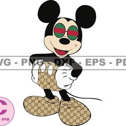 Gucci Mickey Mouse Svg, Fashion Brand Logo 198