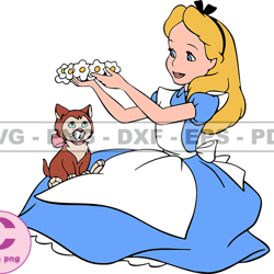 Alice in Wonderland Svg, Alice Svg, Cartoon Customs SVG, EPS, PNG, DXF 87