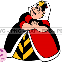King of Hearts Svg, Queen of Hearts Png, Red Queen Svg, Cartoon Customs SVG, EPS, PNG, DXF 92