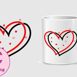 Valentine Day Tshirt Design Mug 03