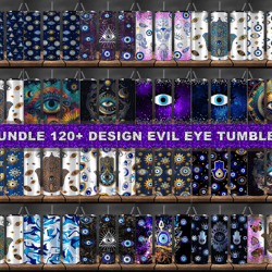 bundle 120 design evil eye tumbler, tumbler bundle design, sublimation tumbler bundle, 20oz skinny tumbler 15