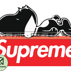 Supreme Snoopy Dog Svg, Fashion Brand Logo 237