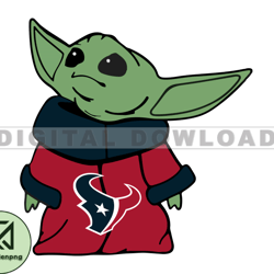 Texans NFL Baby Yoda Svg, Football Teams Svg, NFL Logo Svg, Baby Yoda Png, Tshirt Design   09