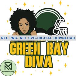 Green Bay Diva Svg Files, Mug Design, TShirt Designs SVG, Svg Files for Cricut 80