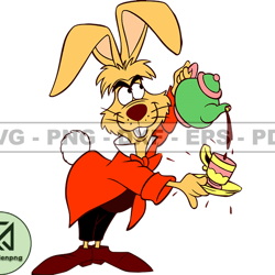 March Hare Svg, Cartoon Customs SVG, EPS, PNG, DXF 66