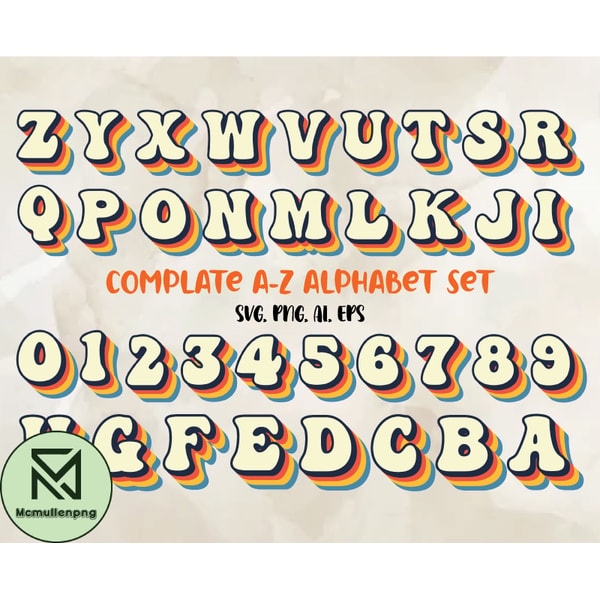 Svg Lettering Colorful Font SVG, Colorful Alphabet SVG, Modern Font, Fonts | Inspire ...