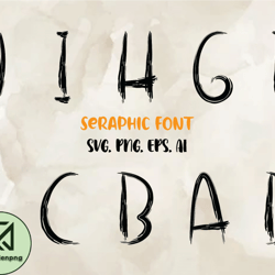 Seraphic Font Svg, Modern Font, Fonts For Cricut, Beauty Font, Font For T-shirts 39