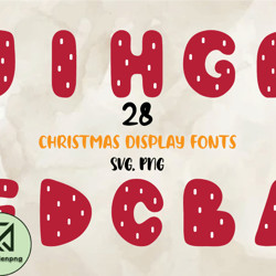 Christmas Display Fonts Vol 01, Modern Font, Fonts For Cricut, Beauty Font, Font For T-shirts 51