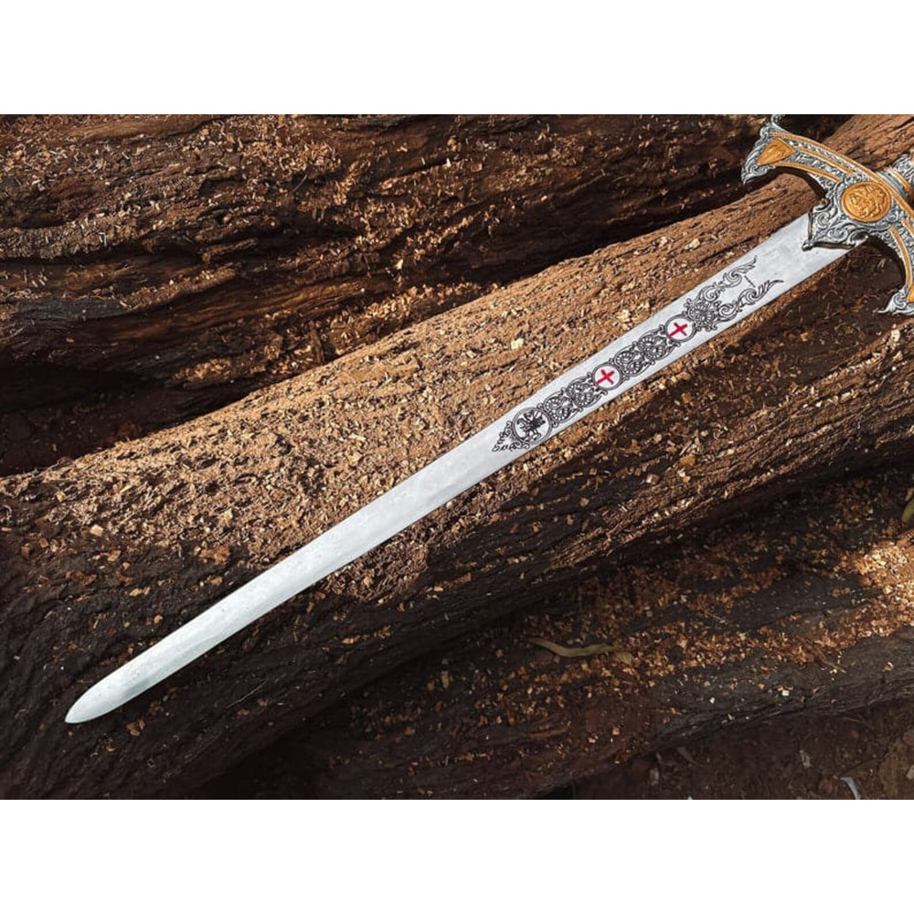 Handmade Templar Knights Sacred Holy Longsword Ornate Full Length Steel Sword| Medieval Sword With Leather Sheath| Cerem