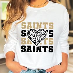 saint heart svg, saint, saints, heart svg, png, sublimation, heart clipart, cricut svg, clipart, cheer svg, svg for shir
