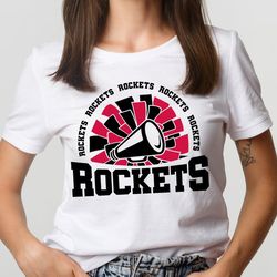 rockets cheer svg png, rockets mascot svg, rockets svg, rockets shirt svg, school spirit svg, cheer megaphone svg, rocke