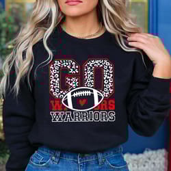 leopard go warriors svg, go warriors svg, warriors mascot svg, warriors svg, warriors school team svg, school spirit svg