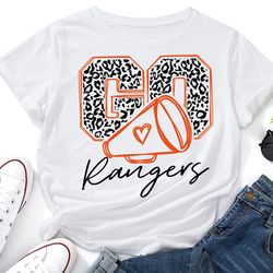 go rangers leopard svg,rangers cheer svg,rangers mascot svg,cheer little mom,team mascot,school team svg,school spirit,c