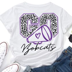 Go Bobcats Leopard SVG,Bobcats Cheer svg,Bobcats Mascot svg,Cheer Little Mom,Team Mascot,School Team svg,School Spirit,C