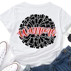 warriors svg,pom pom svg,warriors cheer svg,cheerleader svg,warriors mascot svg,cheer mom svg,warriors pride,school masc