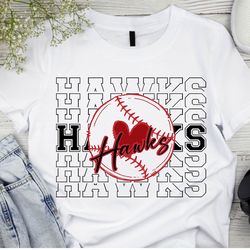 hawks svg hawk svg hawks svg baseball svg softball svg,baseball mascot,game day svg,hey batter batter,school team so1063
