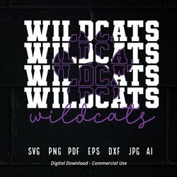 stacked wildcats paw svg, wildcats mascot svg, wildcats svg, wildcats paw svg, stacked wildcats svg, wildcats schooo63