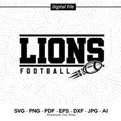 Football svg, Lions, Football, svg, Lion Football svg, Lion svg, Sublimation png, Cricut svg, Cut file, SVG for Shio116