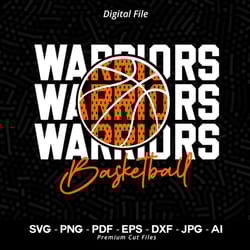 basketball svg png, warrior basketball, warrior, warriors, basketball svg, basket svg, sublimation png, digital dowi142