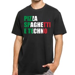 DJ Antoine Pizza Spaghetti E Techno T-Shirt DJ Merchandise Unisex for Men, Women FREE SHIPPING