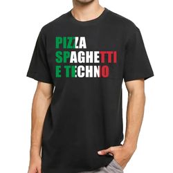 dj antoine pizza spaghetti e techno t-shirt dj merchandise unisex for men, women free shipping