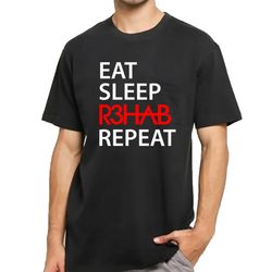 Eat Sleep Rehab Repeat T-Shirt DJ Merchandise Unisex for Men, Women FREE SHIPPING