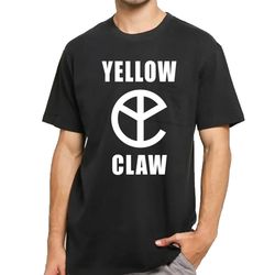 yellow claw logo t-shirt dj merchandise unisex for men, women free shipping