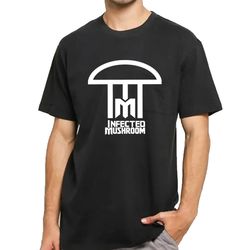infected mushroom logo t-shirt dj merchandise unisex for men, women free shipping