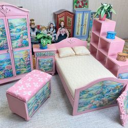 Doll's bedroom. 1:12. Furniture for dolls.