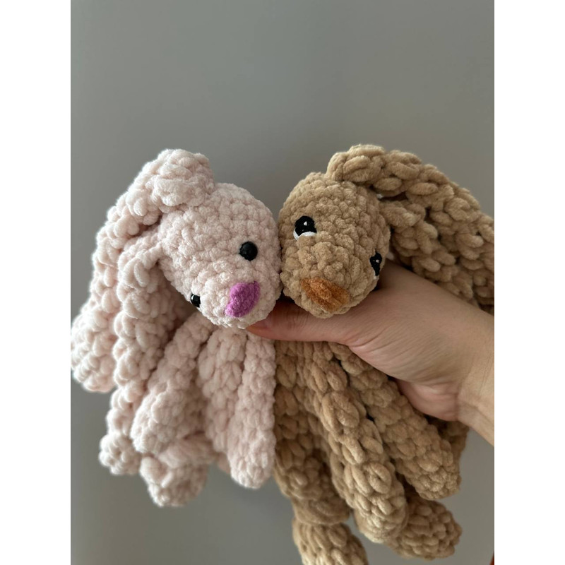 MINI Bunny Snuggler Pattern PDF Pattern Crochet Bunny Pattern Crochet Bunny Blanket Lovey Amigurumi