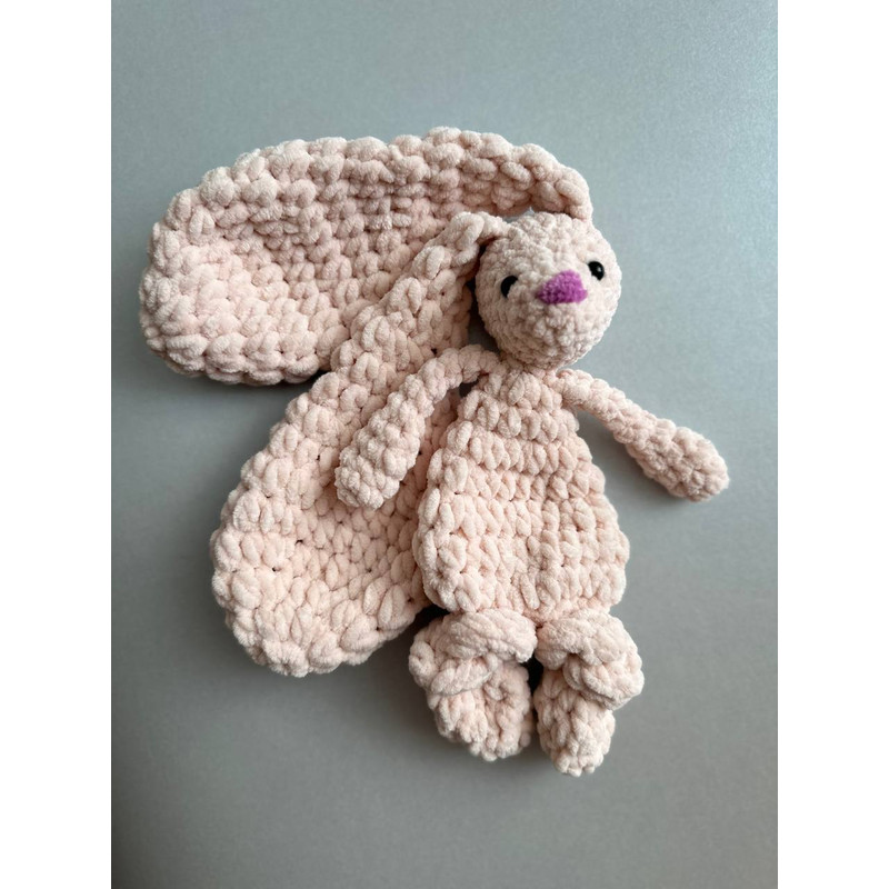 MINI Bunny Snuggler Pattern PDF Pattern Crochet Bunny Pattern Crochet Bunny Blanket Lovey Amigurumi