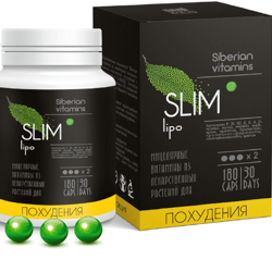 Micellar vitamins SLIMlipo for weight loss, Sib-Kruk, 180 drops.