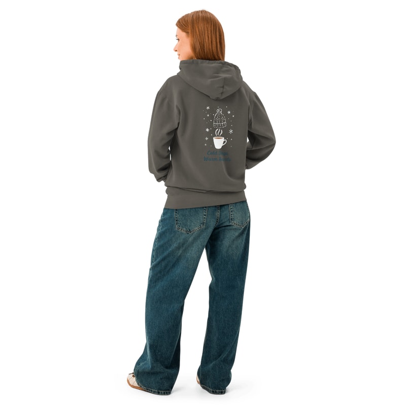 Cold Days Warm Hearts Garmentdyed Hoodie 6