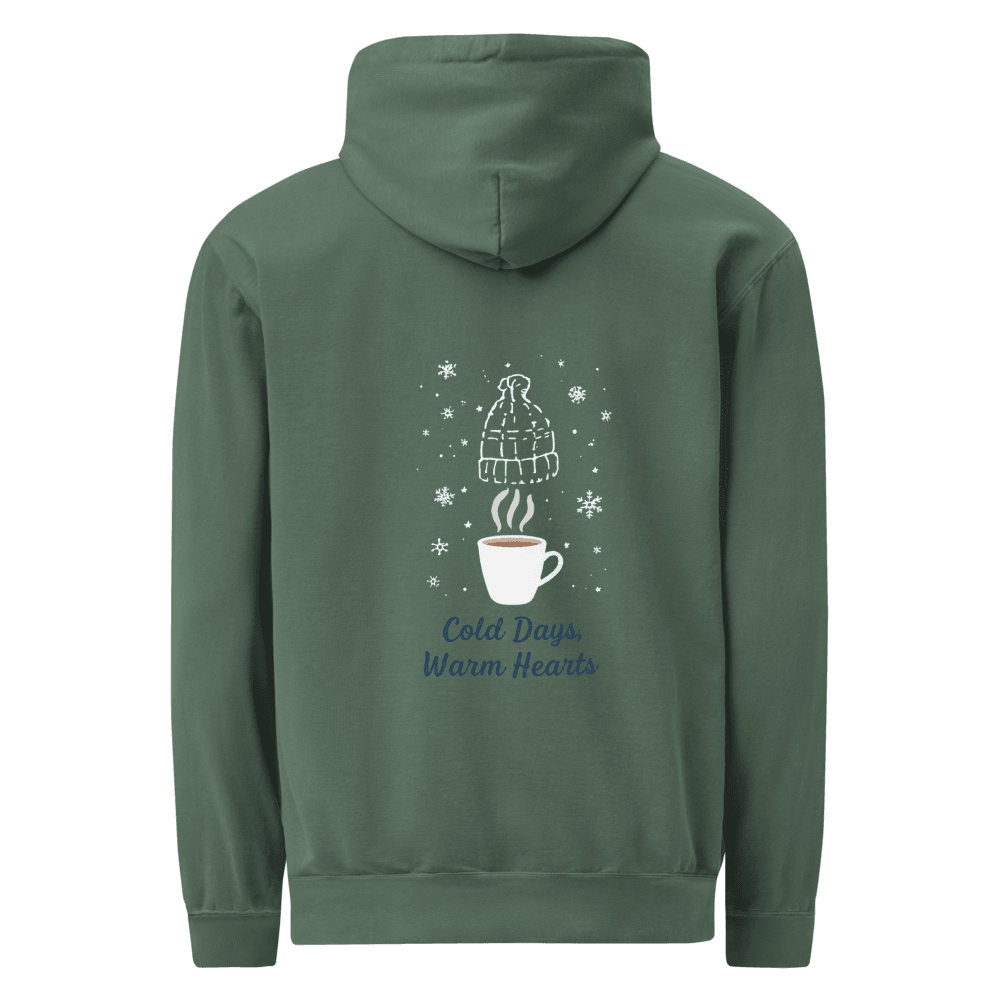 Cold Days Warm Hearts Garmentdyed Hoodie 9